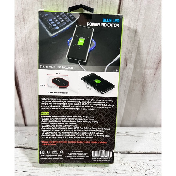 NIB-Cellet Smartphone Wireless Charging Pad - Picture 4 of 7